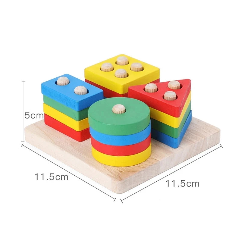 Montessori 3D Wooden Puzzles – Educational Toys & Birthday Gifts for Kids