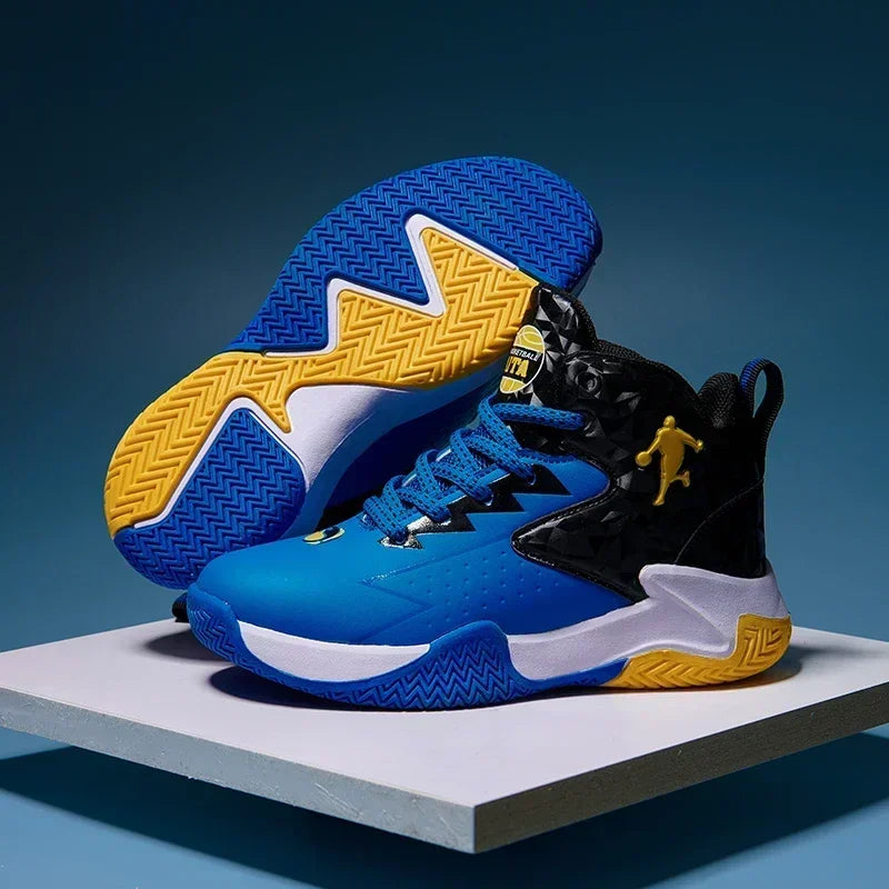Kids’ Basketball Shoes – Breathable, Non-Slip, Lace-Up Sneakers for Indoor & Outdoor Sports