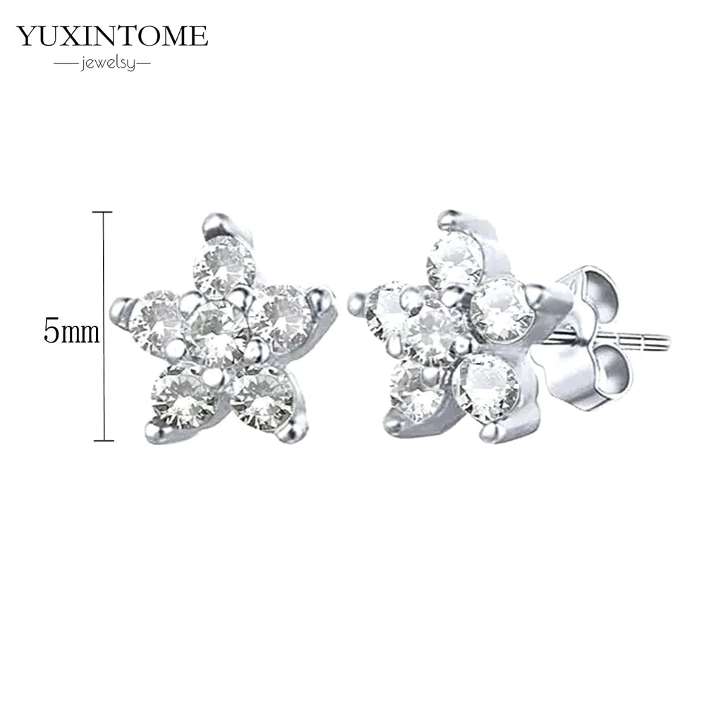 925 Sterling Silver White Zircon Tassel Hoop Earrings — Women’s Luxury Korean Fashion Jewelry 2025