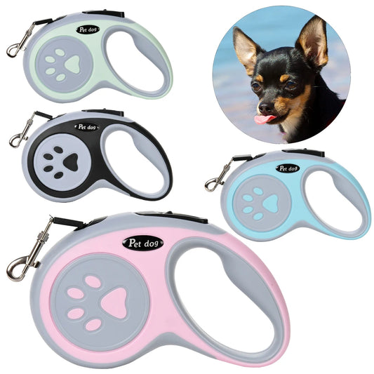 Retractable Dog Leash – 3m/5m Strong Nylon for Small to Large Dogs
