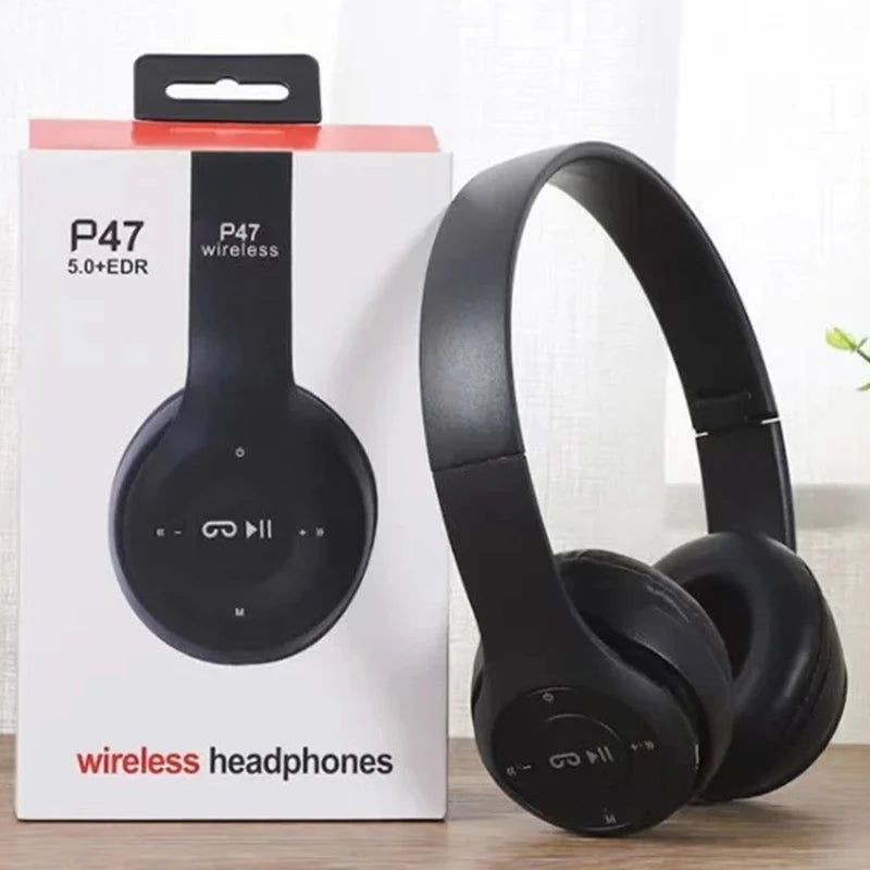 Air P47 TWS Bluetooth Earbuds – Stereo Music Headset with Mic for Android & iPhone