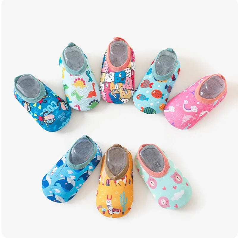 Kids Cartoon Anti-Slip Water Shoes – Summer Pool & Beach Swim Socks.