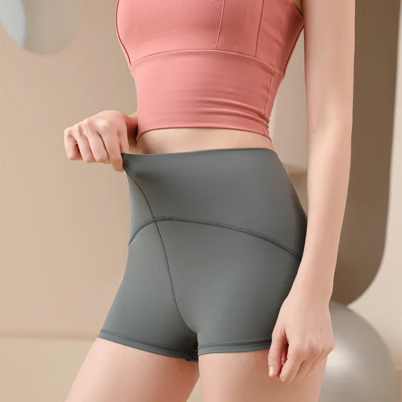 High-Waisted 3/4 Yoga Pants – Butt-Lifting Fitness Shorts
