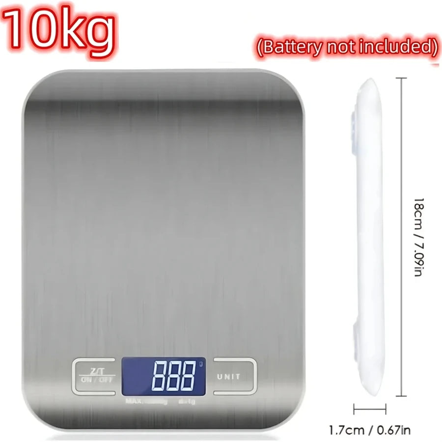Portable Digital Kitchen Scale – LCD Display & USB Charging