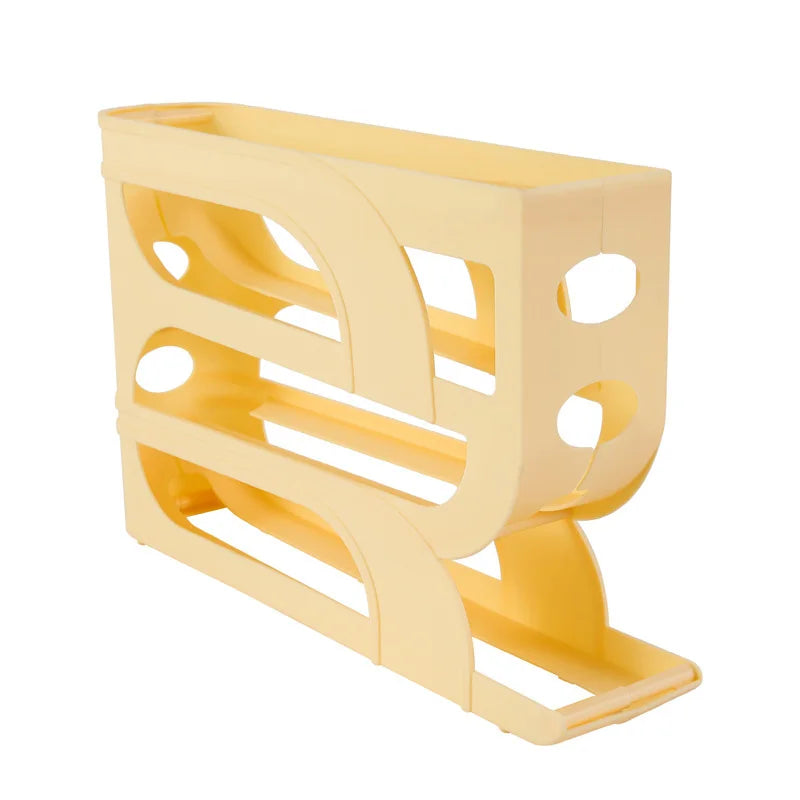Roll-Out Egg Storage Box – Holds 30 eggs, durable & space-saving.