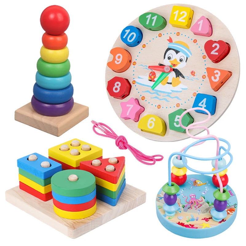 Montessori 3D Wooden Puzzles – Educational Toys & Birthday Gifts for Kids