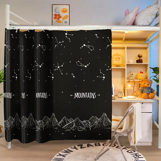 Blackout Privacy Bed Curtain – Dustproof Cover for Bunk & Single Beds