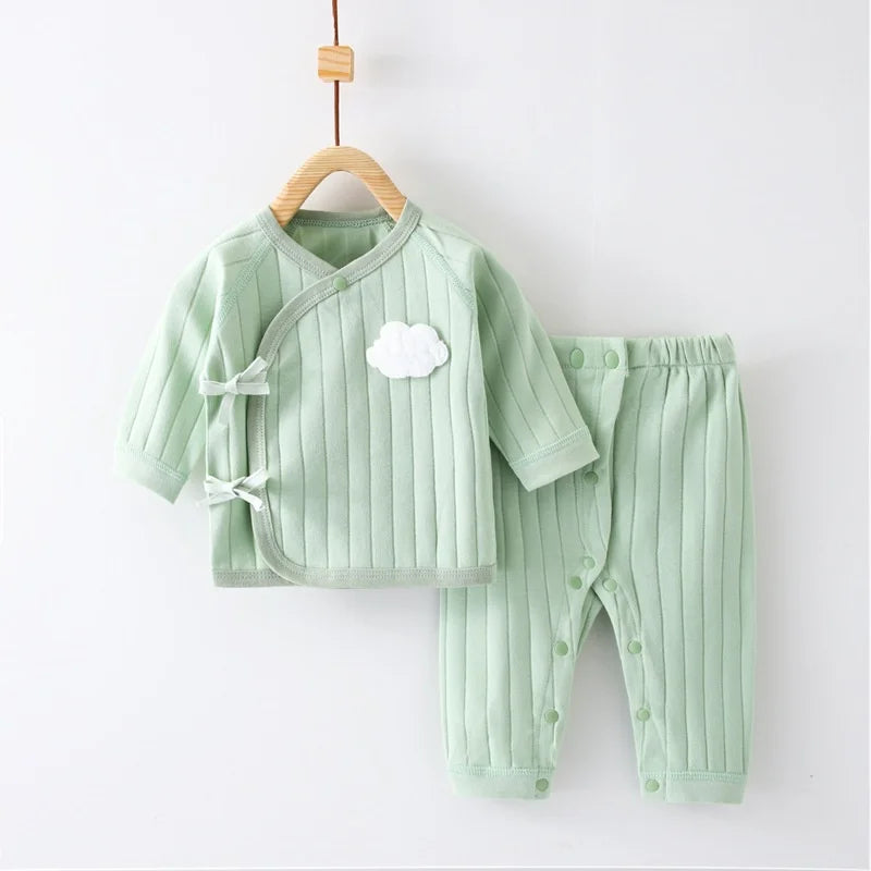 Infant Baby Set (0–6M) – Long Sleeve Top & Pants Outfit