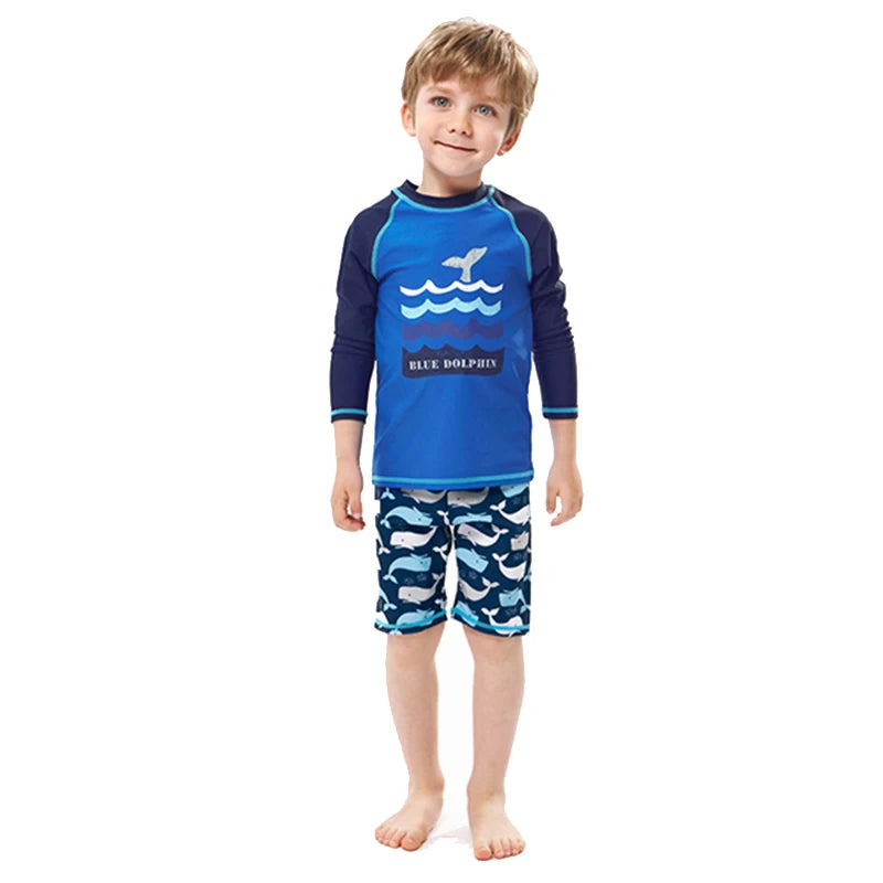 Kids Long Sleeve Sun Protection Swimwear – Boys & Girls Swimsuit 2025 .