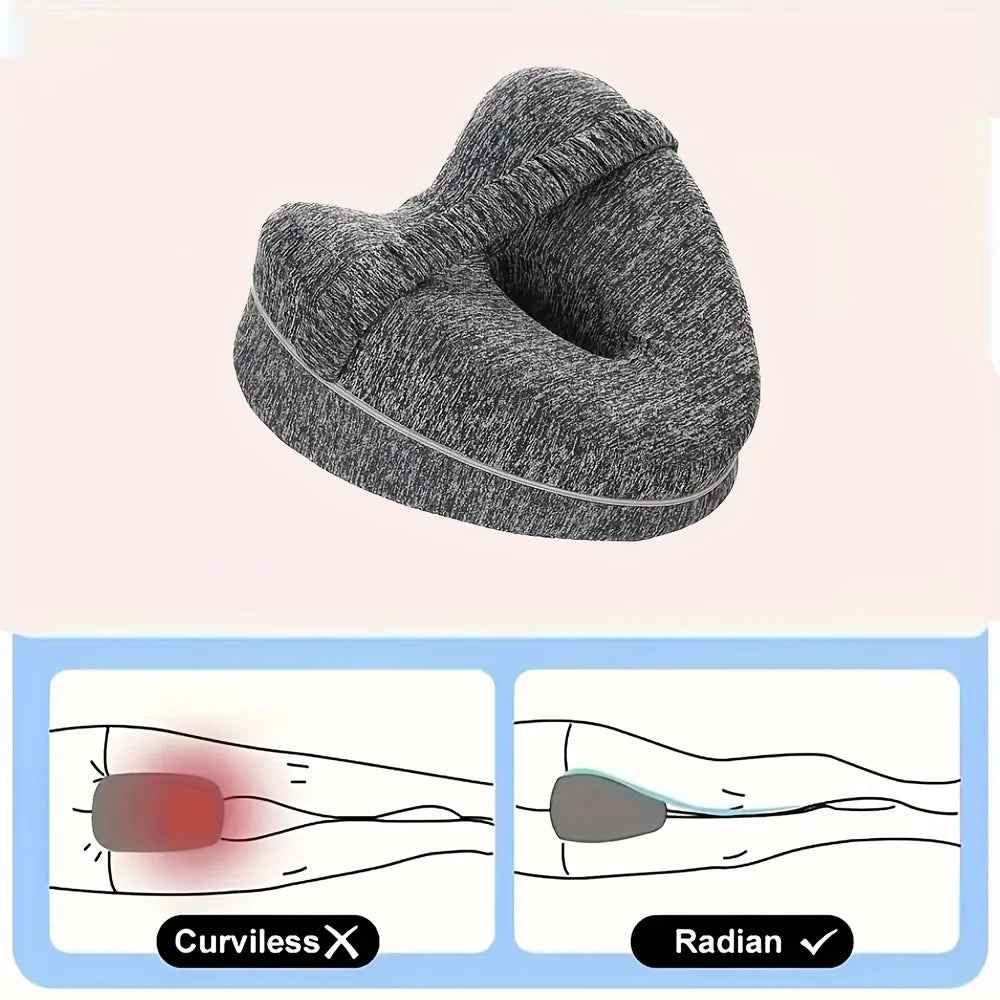 Highly Comfortable Ergonomic Memory Foam Leg Pillow Designed for Side Sleepers