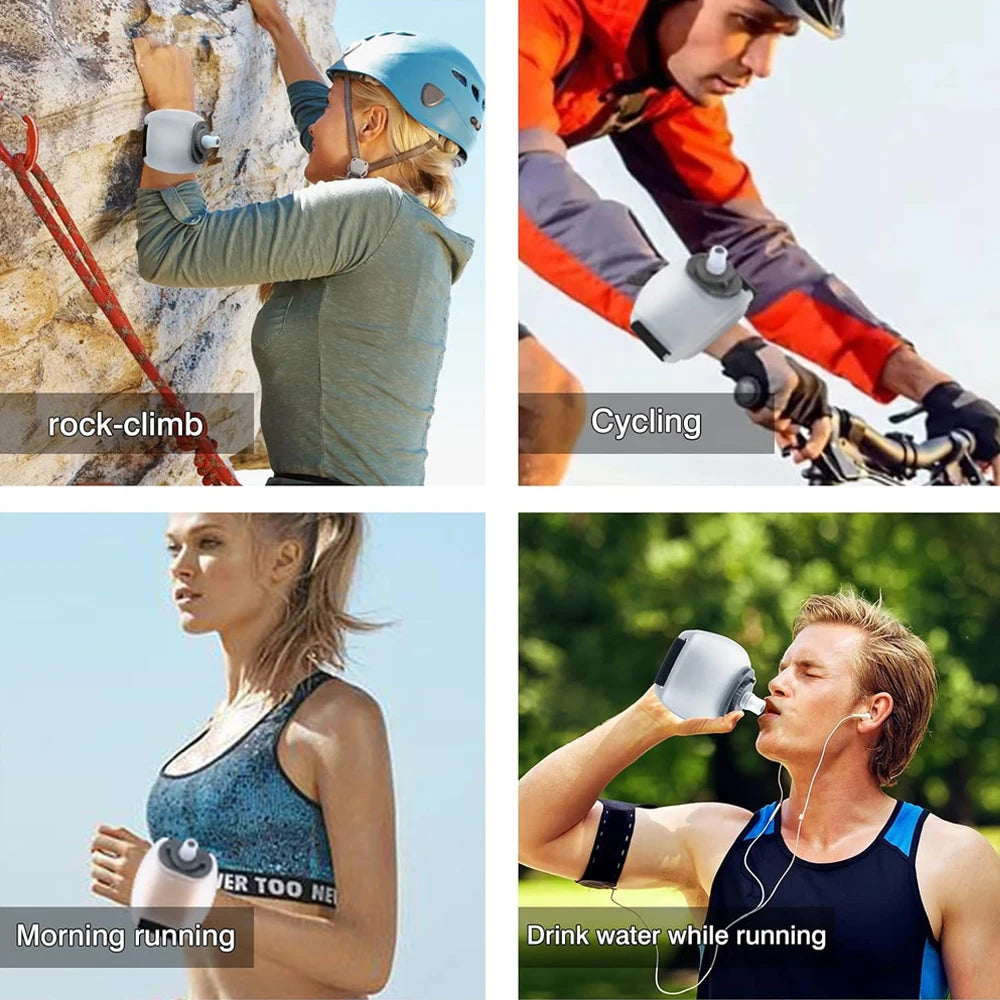 Wearable Wrist Water Bottle 200ml – Hands-Free for Running & Fitness