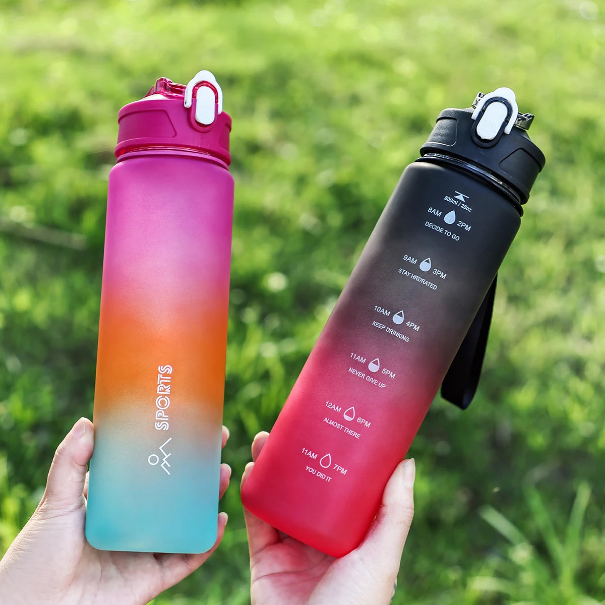 800ml Sports Water Bottle with Straw – Portable for Fitness, Travel & Outdoor Use