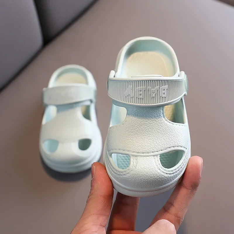 Kids’ Summer Sandals – Soft Anti-Slip Hole Shoes for Boys & Girls, Perfect for Beach & Home (Ages 1–3)