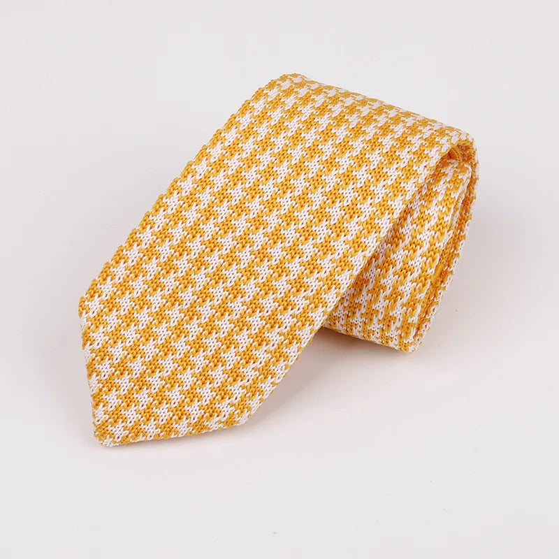 Fashion Knitted Ties for Men & Women – Casual Solid/Striped Narrow Necktie for Business, Wedding, and Daily Wear