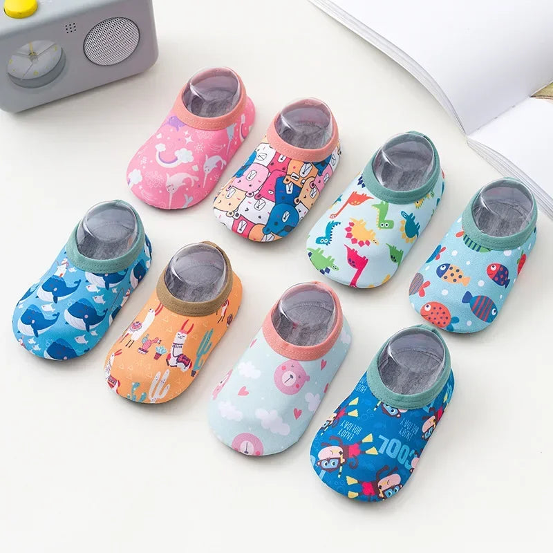 Kids Cartoon Anti-Slip Water Shoes – Summer Pool & Beach Swim Socks.