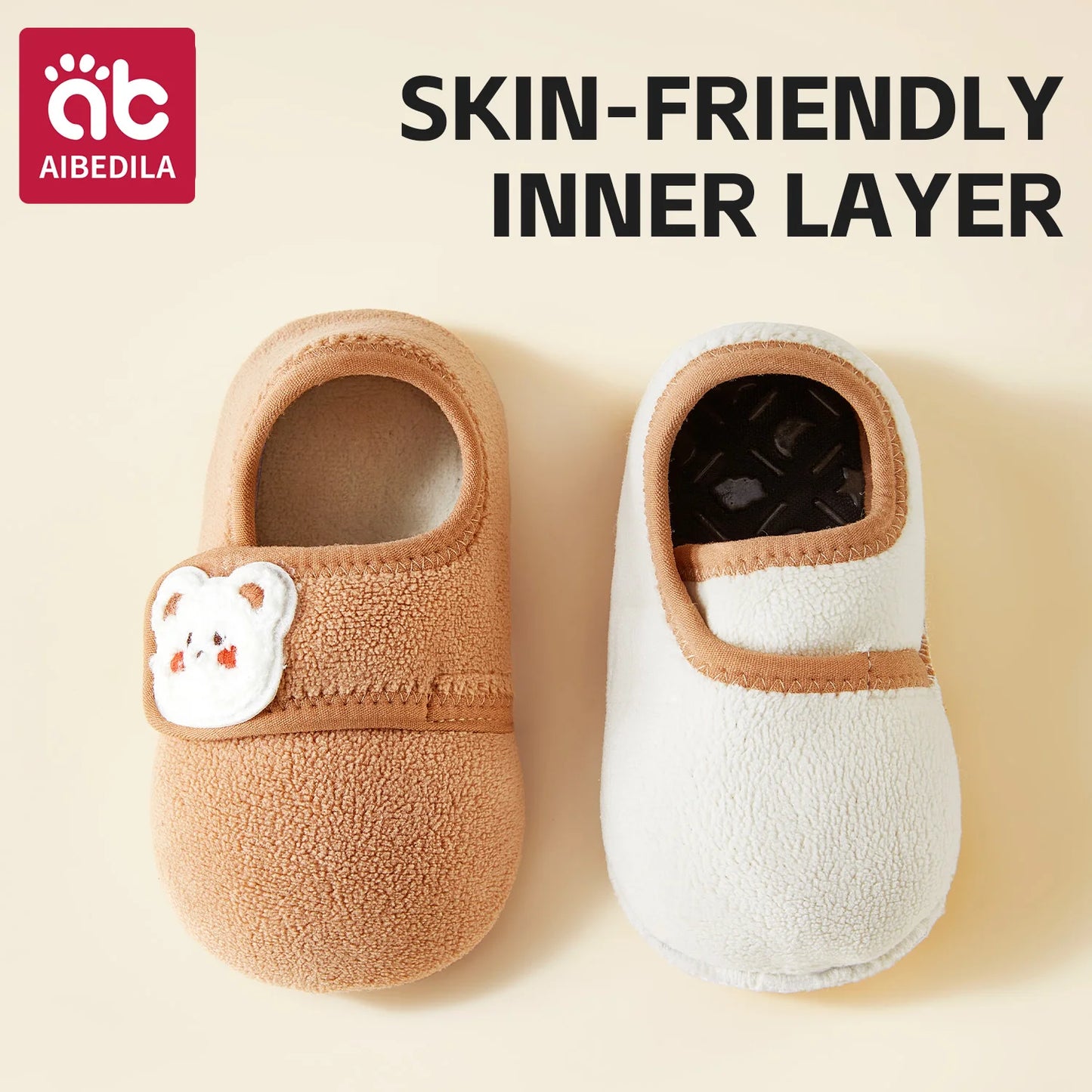 AIBEDILA Toddler Non-Slip Winter Booties (0–4T)