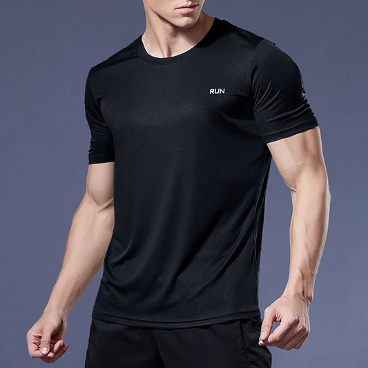Men’s Quick-Dry Sports T-Shirt – Fitness, Running & Gym Jersey