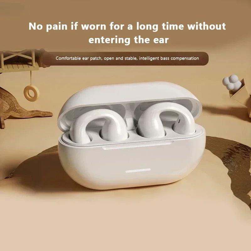 T75 Bone Conduction Bluetooth 5.3 Sports Headphones – Wireless, Waterproof, HiFi Sound, TWS Earphones.