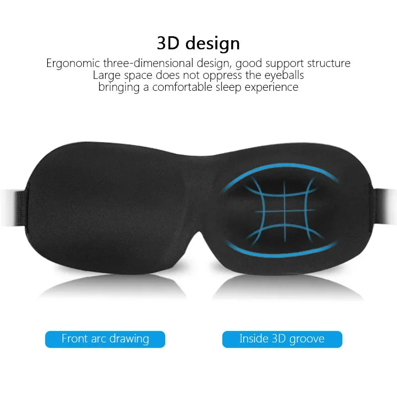 Blockout Eye Mask for Sleeping – Comfortable Sleep Aid for Men & Women