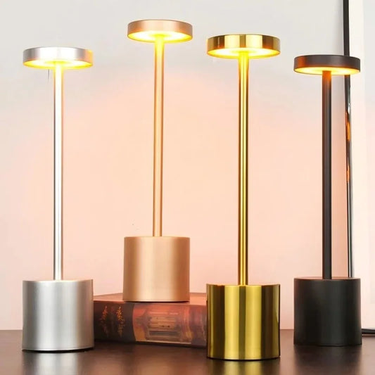 LED Touch Table Lamp – Rechargeable Wireless Night Light for Home & Hospitality