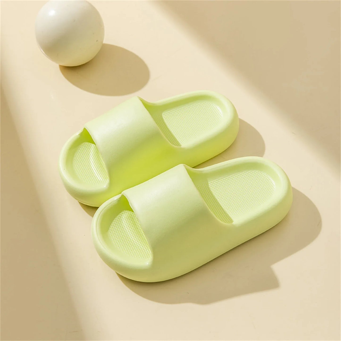 Children’s Summer Bathroom Slippers – Solid Color, Soft Anti-Slip Home Shoes for Boys & Girls (Ages 7–12)