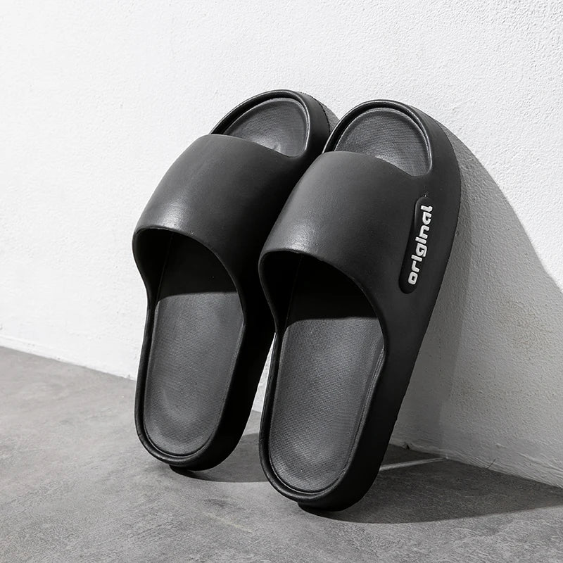 Men’s & Women’s Non-Slip Summer Slippers – Soft Bottom Indoor Bathroom Slides