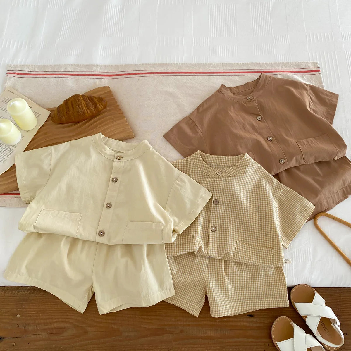 MILANCEL Boys 2-Piece Casual Shirt & Pants Set