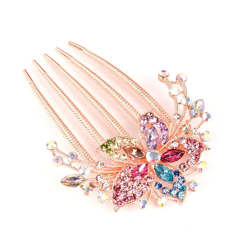 Shop women's bridal rhinestone hair combs, clips, pins, and tiaras for weddings.