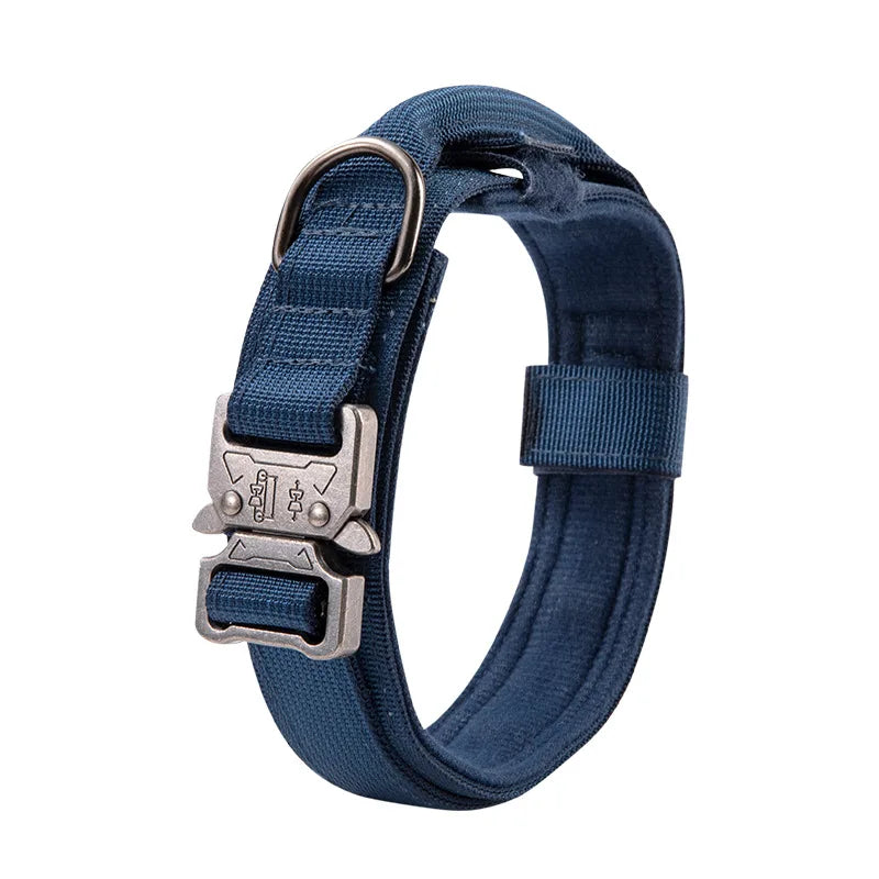 Durable Tactical Nylon Dog Collar – Adjustable for Medium & Large Dogs