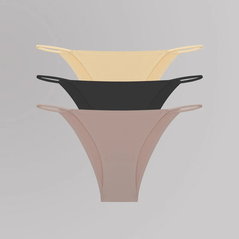 Women's Seamless T-Back Panties – Breathable, Low-Waist, Sexy & Comfy Lingerie