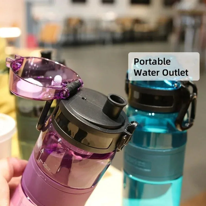 500ml Sports Water Bottle – Portable Leak-Proof Plastic Cup with Tea Filter for Gym, Outdoor & Travel