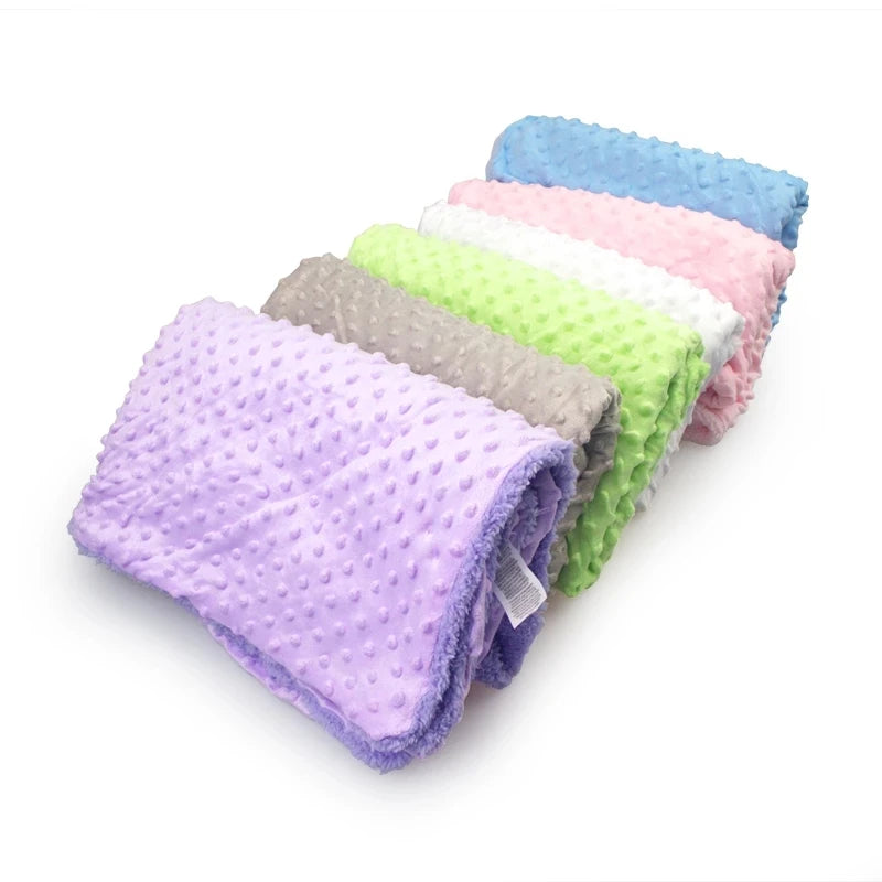 Baby Blanket & Swaddle – Soft Thermal Fleece, Cotton Quilt Wrap for Newborns & Infants