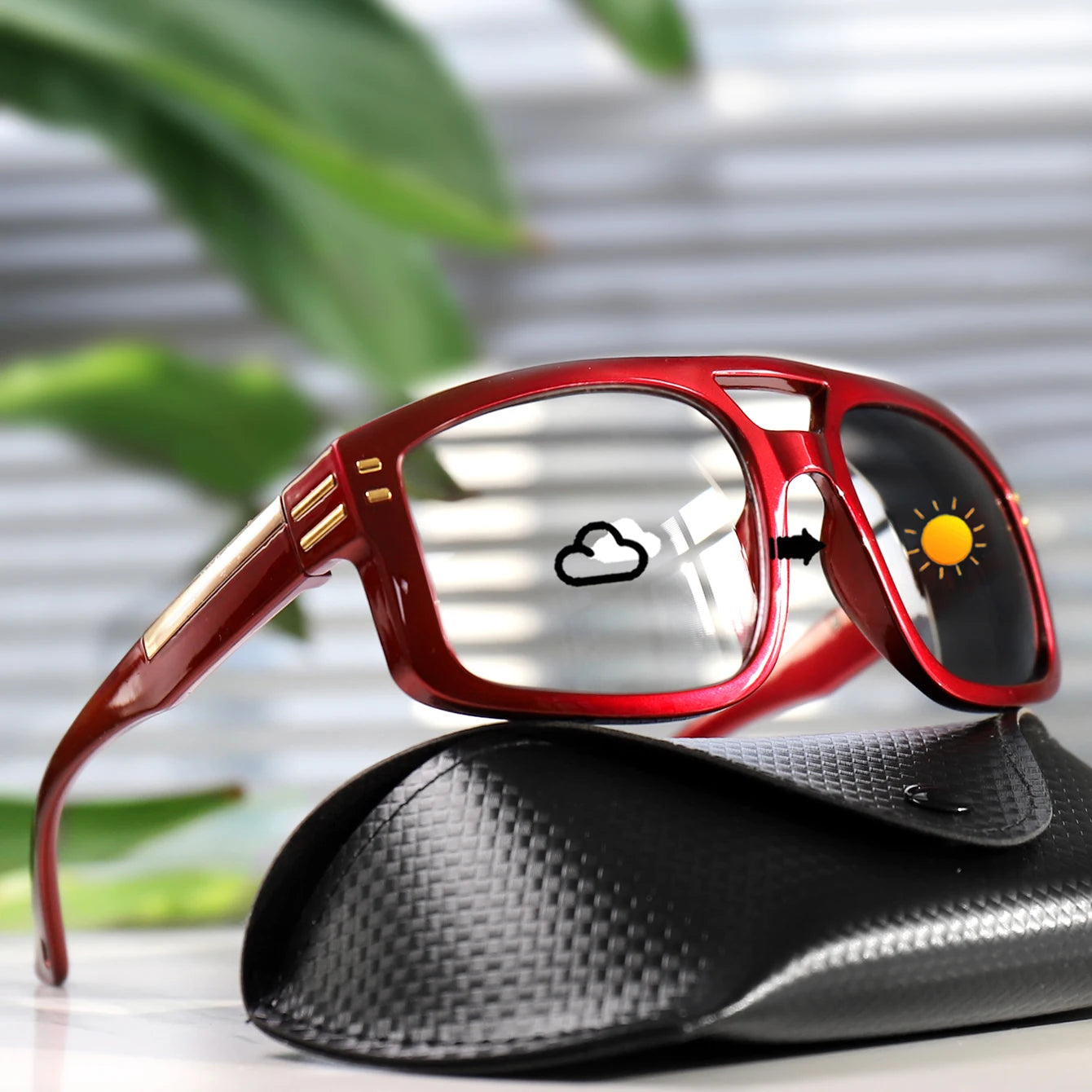 Photochromic Square Sunglasses – Casual Outdoor Sports