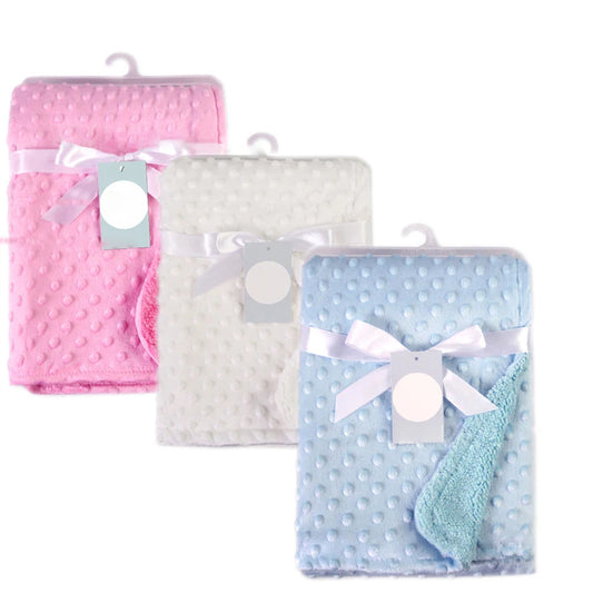 Baby Blanket & Swaddle – Soft Thermal Fleece, Cotton Quilt Wrap for Newborns & Infants