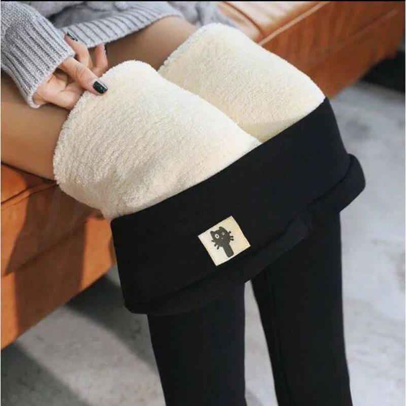 Winter Warm Women’s Leggings – High Waist, Fleece-Lined & Stretchy