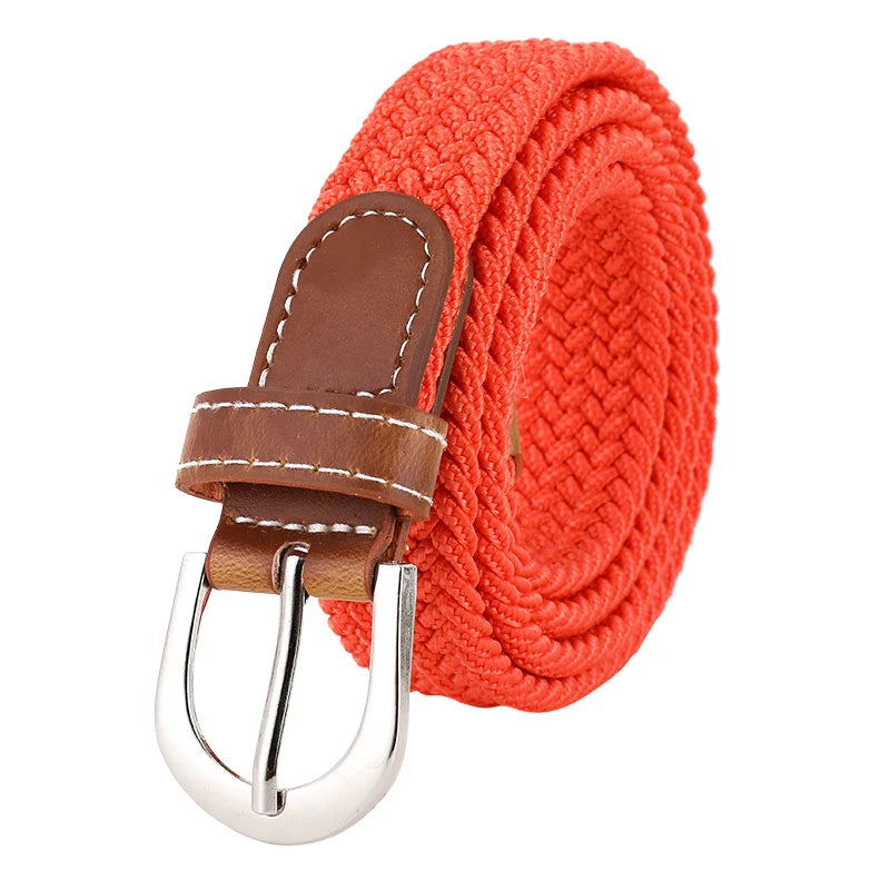 Elastic Woven Belt – Casual, Versatile Fit for Men & Women