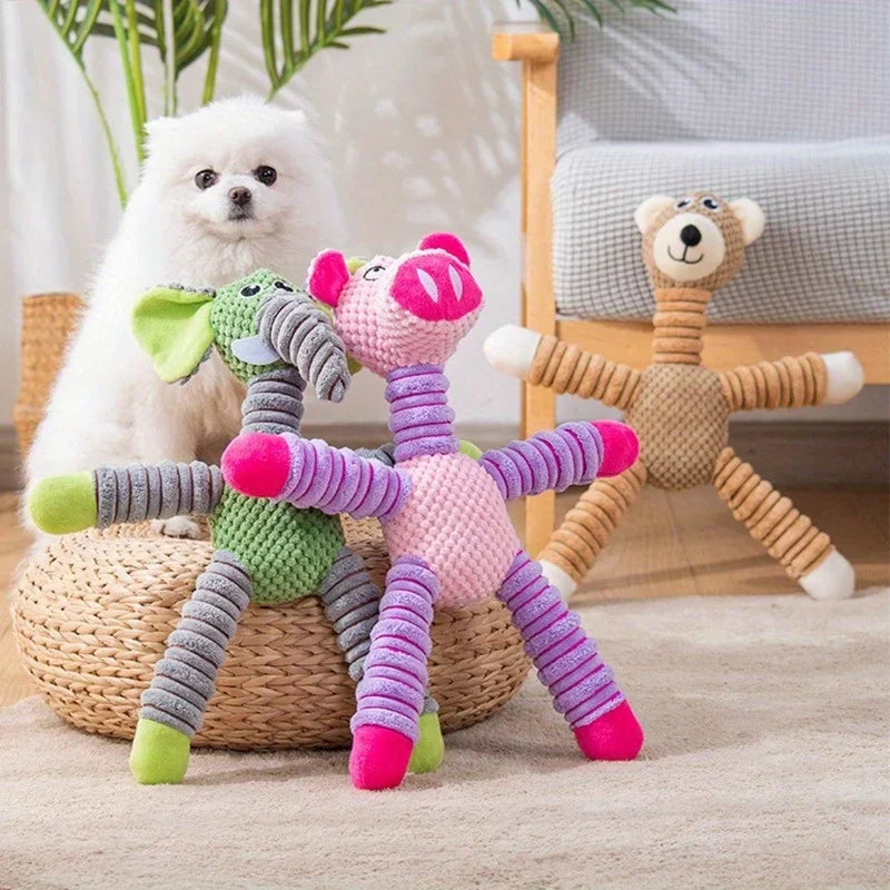 Plush Dog Toy – Cute Chew & Interactive Toy for Small and Medium Dogs