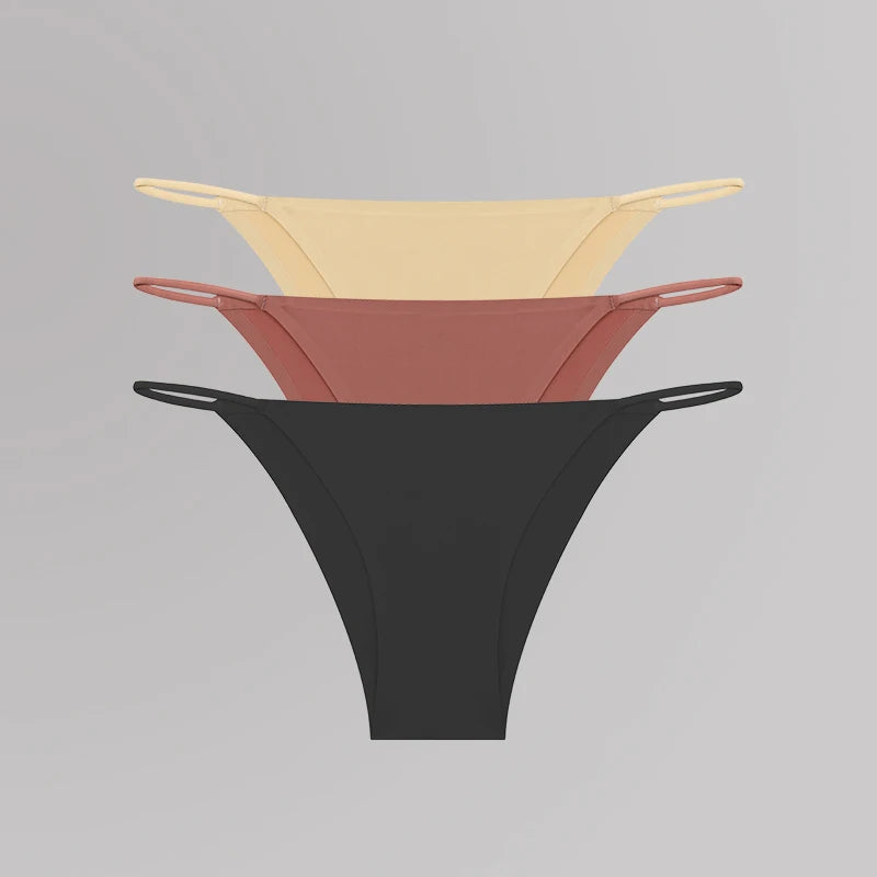 Women's Seamless T-Back Panties – Breathable, Low-Waist, Sexy & Comfy Lingerie