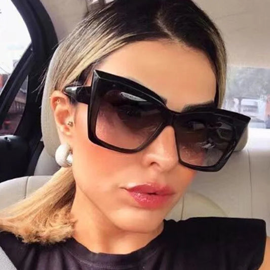 Women's Large Square UV400 Sunglasses – Fashion Designer Outdoor Eyewear