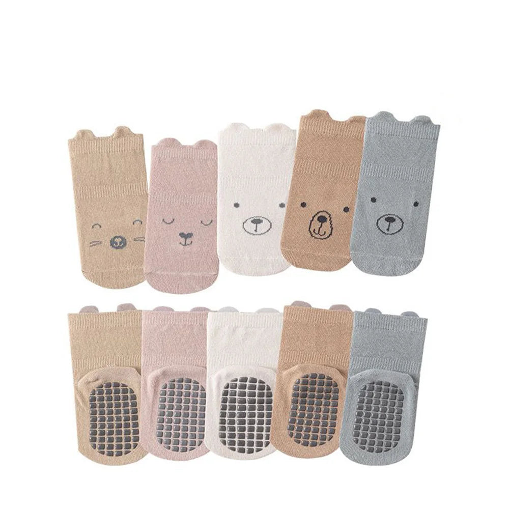 3 Pairs Cartoon Baby Anti-Slip Socks