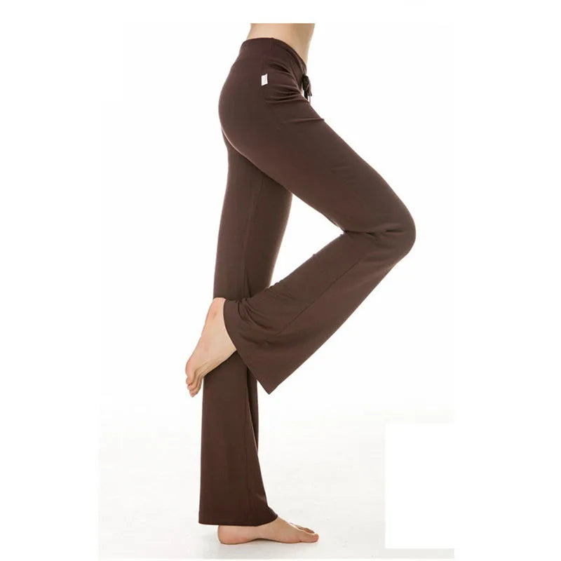 Women’s High-Waist Flare Yoga Leggings – Seamless Push-Up Workout Pants