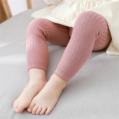Baby Boys Girls Cotton Knitted Tights – Solid Newborn & Toddler Pantyhose 0-3 Years