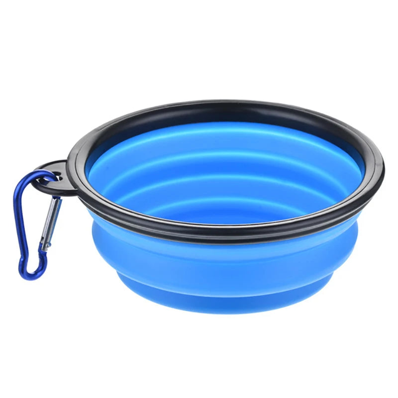 50/1000ml Collapsible Silicone Dog Bowl – Portable Travel Feeder