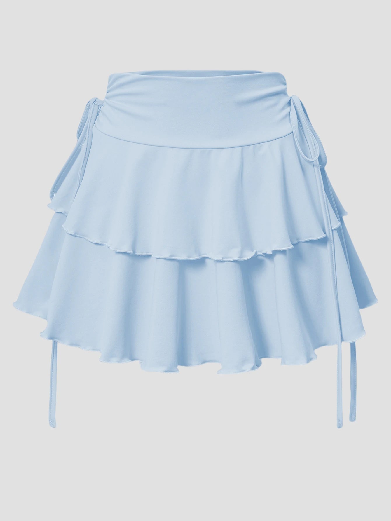 2025 Women’s Summer High Waist Slim Fit Solid Color Short Skirt