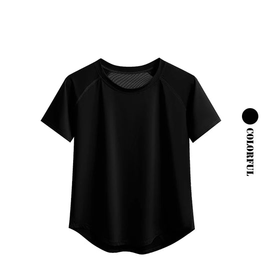 DRUR Women's Yoga Top — Quick-Dry Short Sleeve Gym Workout Shirt