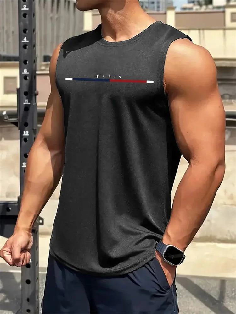 Men's Summer Mesh Vest – Quick-Dry, Breathable, Sleeveless Fitness Shirt
