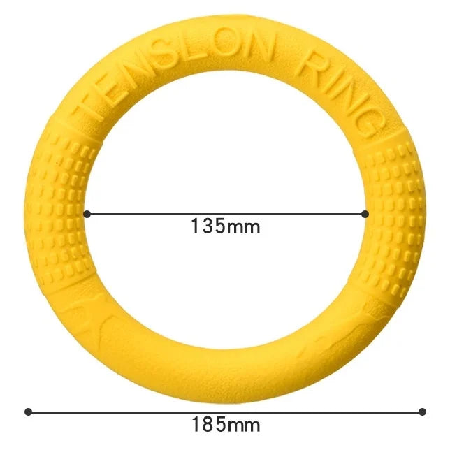 Interactive Dog Ring Toy – Throwing, Flying & Pulling Fun