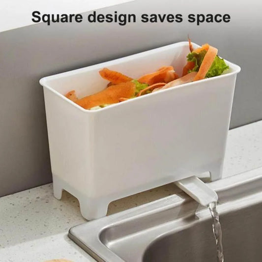 Mini Kitchen Trash Can – Sink Drain Basket with Dry-Wet Separation & Filtration