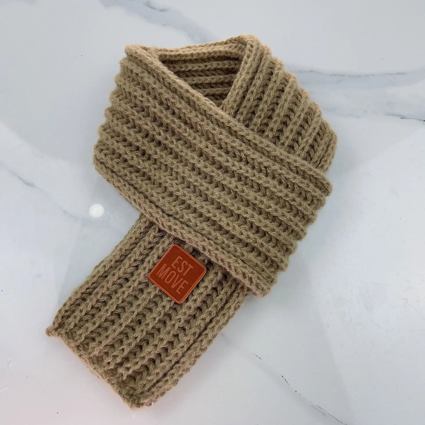 Kids' Autumn Winter Knitted Scarf – Soft Neck Warmer for Boys & Girls