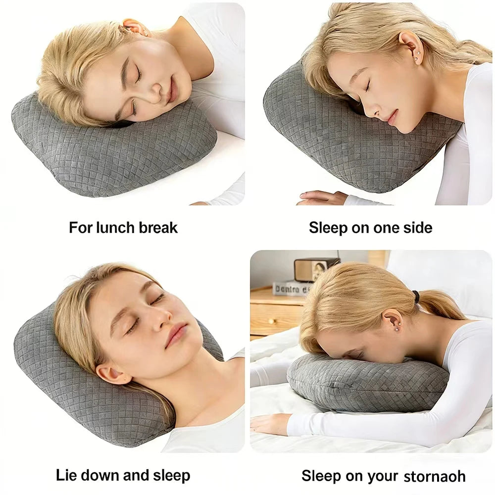Soft Skin-Friendly Side-Sleeping Pillow with Ear Hole – Relieves Ear Pressure & Earache